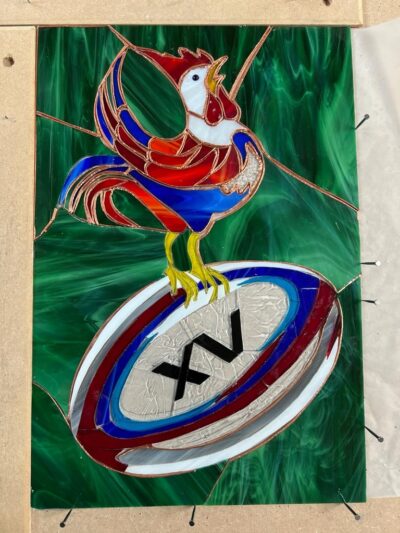 Vitrail n°003 Coq rugby XV de France – Image 5