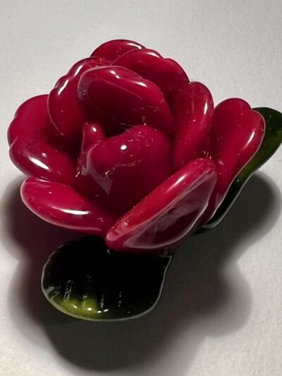 idée cadeau saint valentin, rose en verre de Murano, rose en verre filé