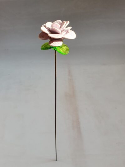 rose artificielle, rose en verre de Murano, rose en verre filé