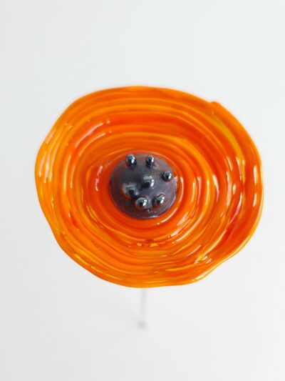 Fleur décorative en verre de Murano