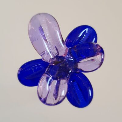 Fleur en verre soufflé, fleur en verre de Murano