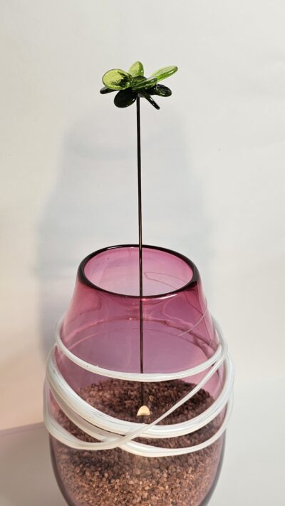 Fleurs artificielles en verre