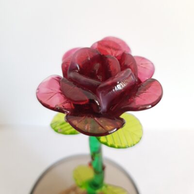 Vente de rose en ligne, rose en verre de Murano