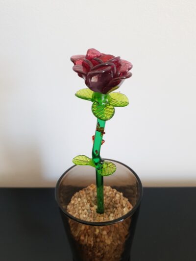 Vente de rose en ligne, rose en verre de Murano