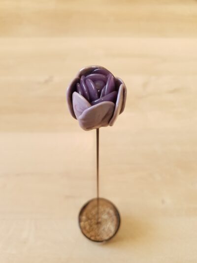 Fleur en verre tulipe