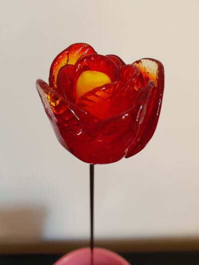 Fleur en verre de Murano tulipe
