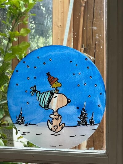 Vitrail Snoopy