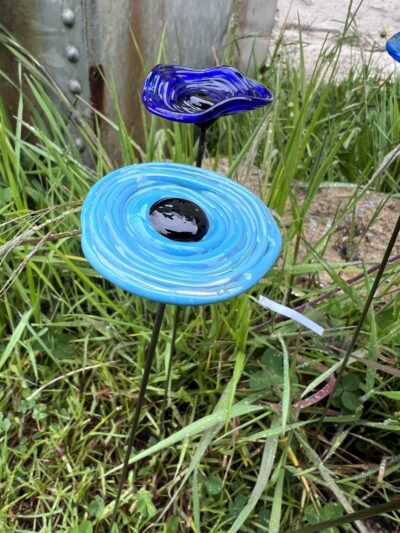 Fleur en verre coloré