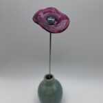 Fleur coquelicot verre