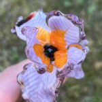 Fleur en verre artisanale