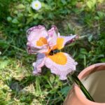 Fleur en verre artisanale