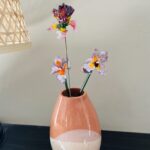 Fleur en verre artisanale