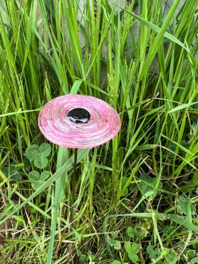 Fleur en verre Coquelicot