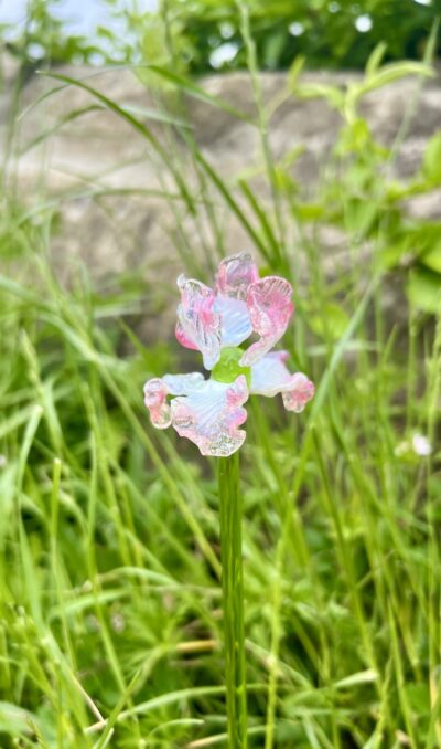 Fleur en verre Iris