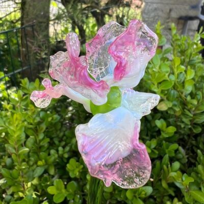 Fleur en verre Iris