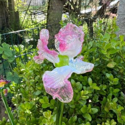 Fleur en verre Iris