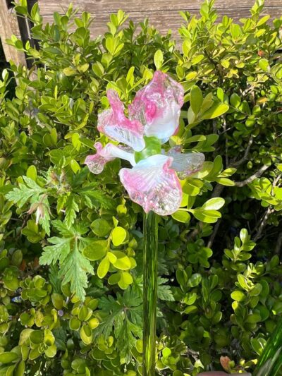 Fleur en verre Iris