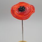 Fleurs de verre coquelicots