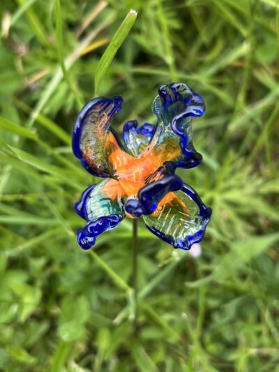Fleurs en verre artisanales