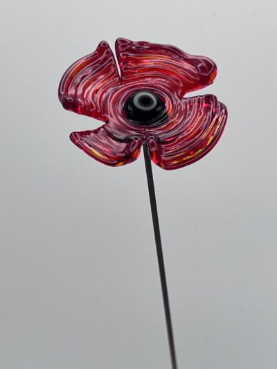 Fleurs en verre décoratives