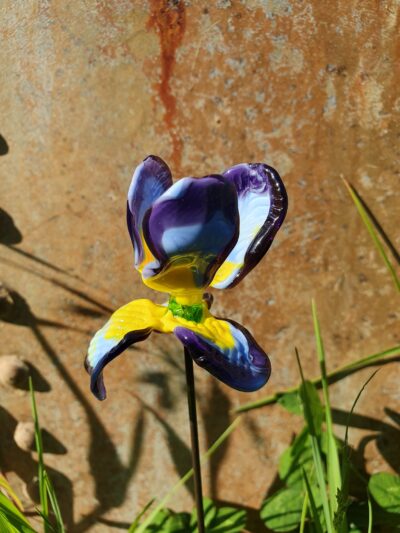 Fleurs de verre Iris
