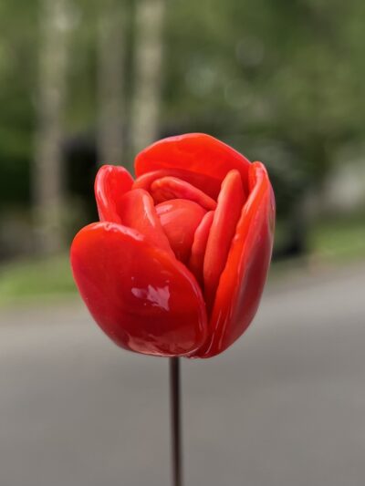 Fleur verre soufflé
