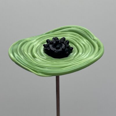 Coquelicot en verre soufflé