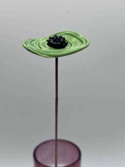 Coquelicot en verre soufflé