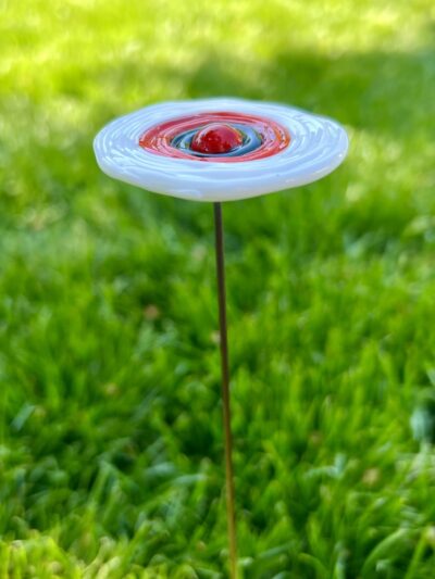 Fleur artificielle verre