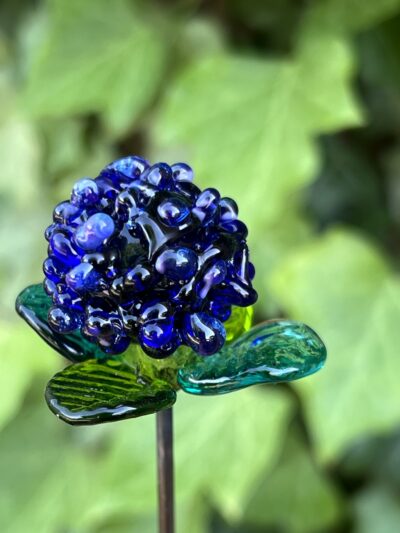 Fleur chardon en verre