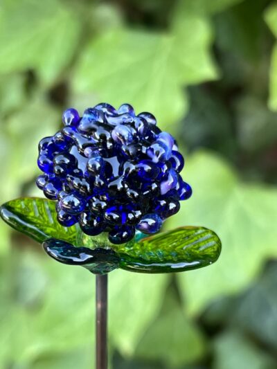 Fleur chardon en verre
