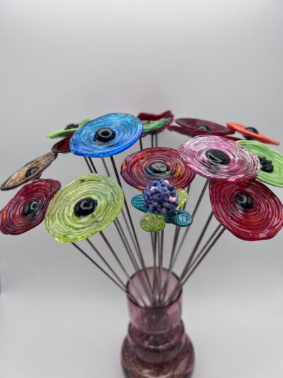 Fleur de verre chardon