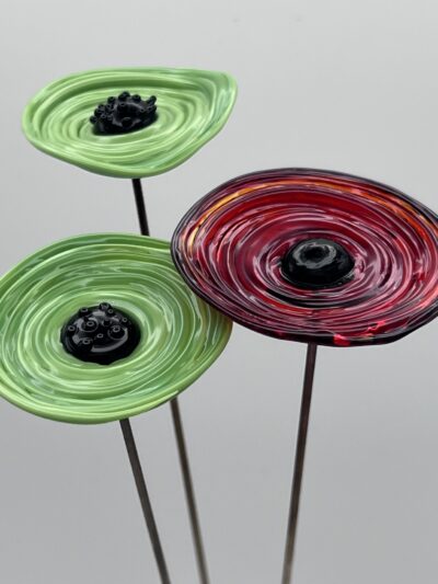 Fleurs en verre déco