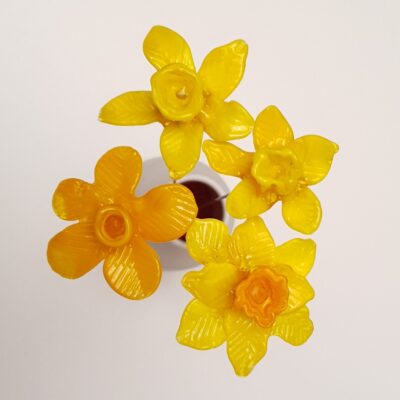 Jonquille éternelle en verre de Murano