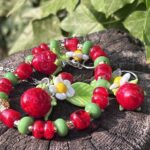 Parure bijoux en verre de Murano