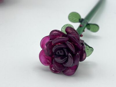 Roses en verre de Murano