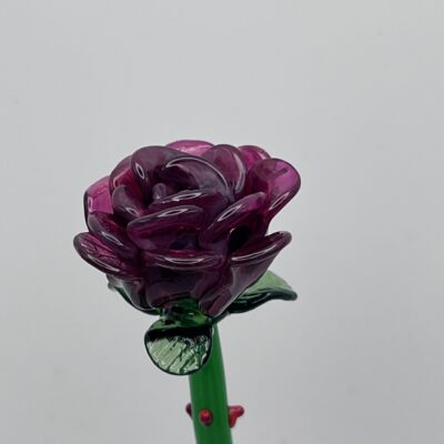 Roses en verre de Murano