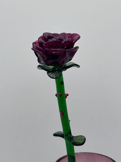 Roses en verre de Murano