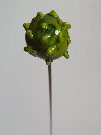 Fleur en verre chardon