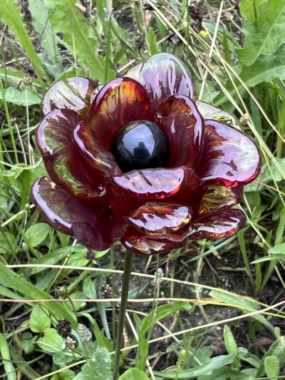 Pivoine en verre de Murano