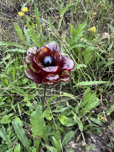 Pivoine en verre de Murano