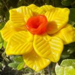 Jonquille en verre de Murano