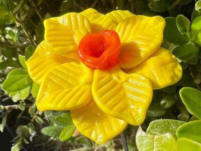 Jonquille en verre de Murano