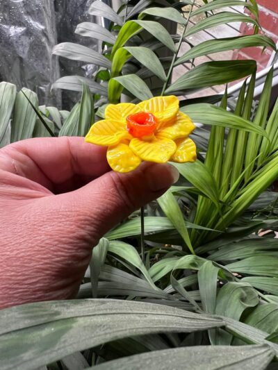 Jonquille en verre de Murano