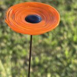 Fleur de verre coquelicot