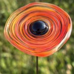 Fleur verre coquelicot