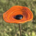 Fleurs coquelicots en verre