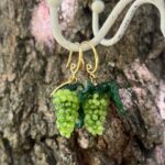 Boucles d'oreille raisins