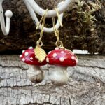 Boucles d'oreilles champignon