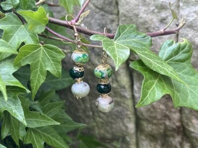 Boucles d’oreilles perles de verre